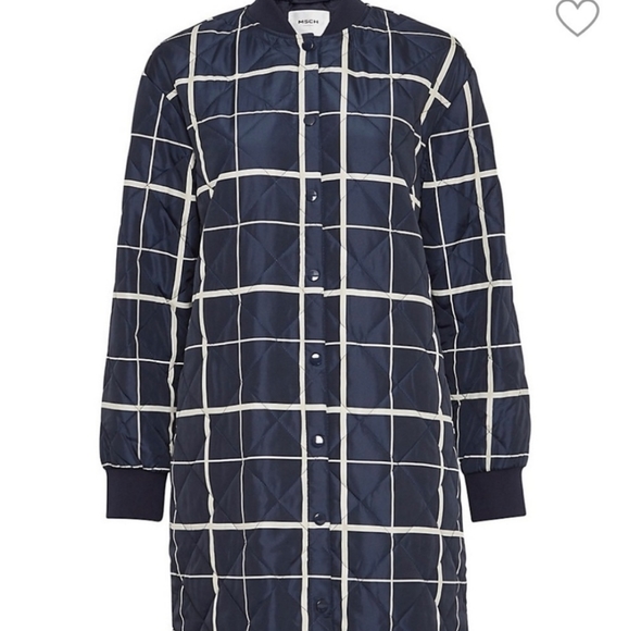 MSCH Jackets & Blazers - NWT MSCH Miss Copenhagen long plaid jacket